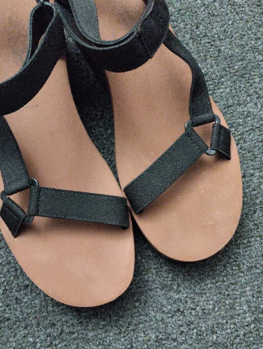 Fly London Black Strappy Platform Sandals